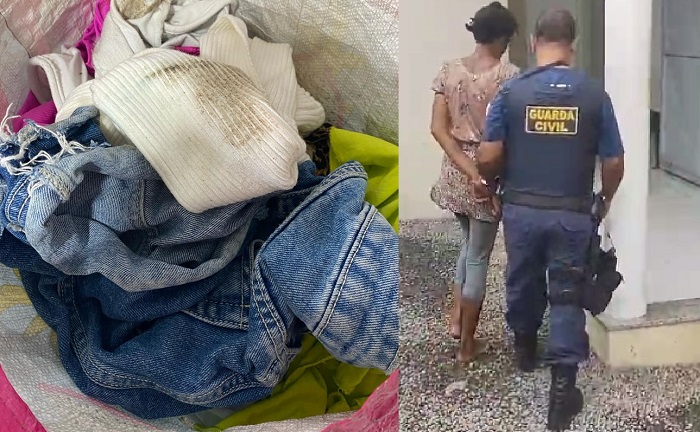 Mulher pula muro, furta roupas e acaba detida pela GCM em Linhares
