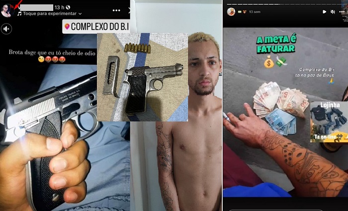 PC prende homem que anunciava e vendia arma de fogo no Instagram e Facebook