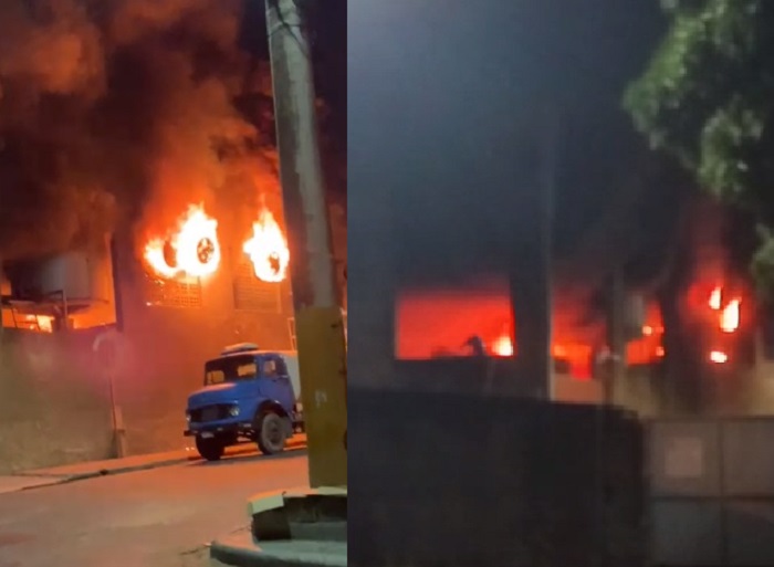 Incêndio em estabelecimento assusta no bairro Três Barras, Linhares