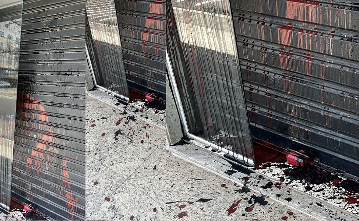 Vândalos deixam “cena de terror” em loja no Centro de Linhares. “Pensei que fosse sangue”