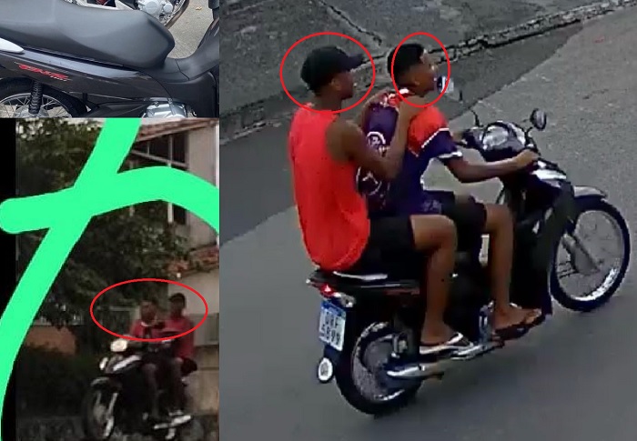 Bandidos roubam Biz e saem gargalhando em Linhares. 181 neles