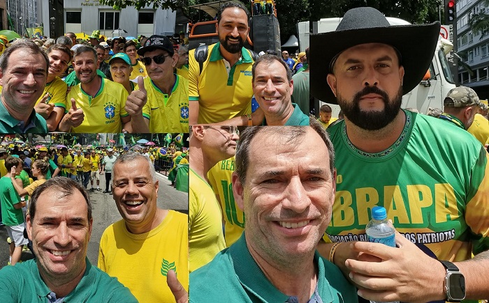 Linharenses na Av. Paulista: Prefeito de Linhares encontra até Zé Trovão no apoio a Bolsonaro