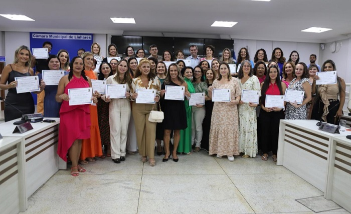 A semana: Prefeito de Linhares participa de evento em homenagem às mulheres na Câmara Municipal
