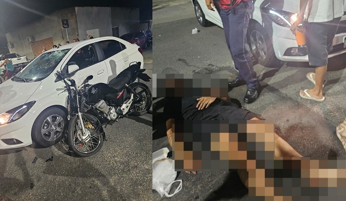 Motociclista ferido em acidente no Interlagos, Linhares