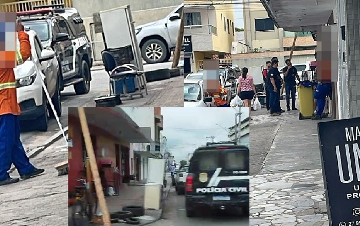 Polícia Civil em ação no BNH, Linhares. Tem a ver com vídeo viralizado nas redes