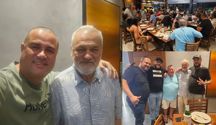 Dr Pepino se despede da magistratura em confraternização com amigos em Linhares