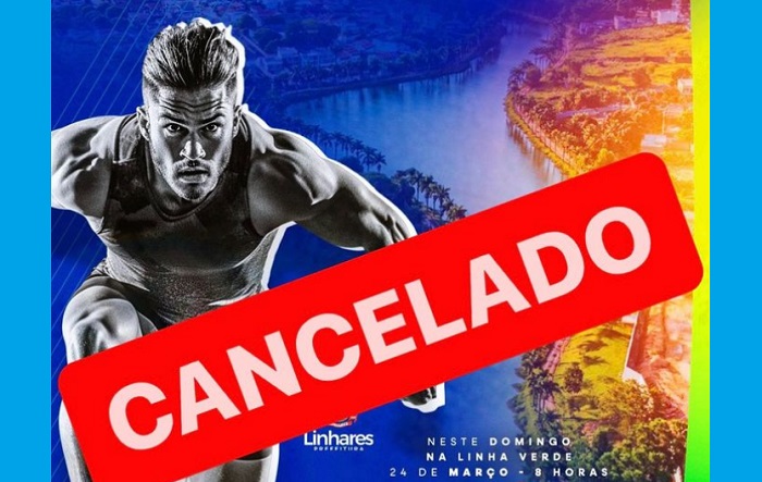 Cancelada corrida de rua em Linhares. Evento seria neste domingo, dia 24