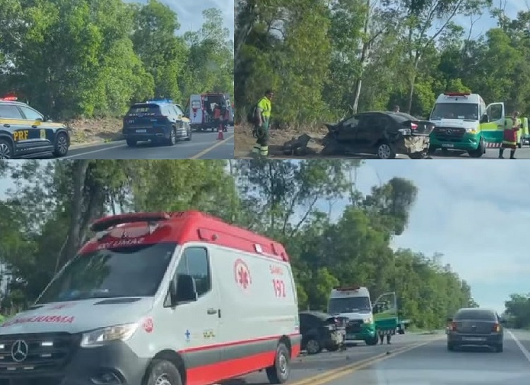 Morte e feridos em acidente na BR-101, em Sooretama