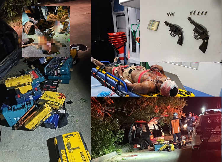 Confronto com morte: Dos 4 assaltantes, 1 dos 3 socorridos é de Linhares