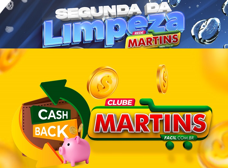 Segunda da Limpeza e Cashback? É no Martinsfácil, hoje!