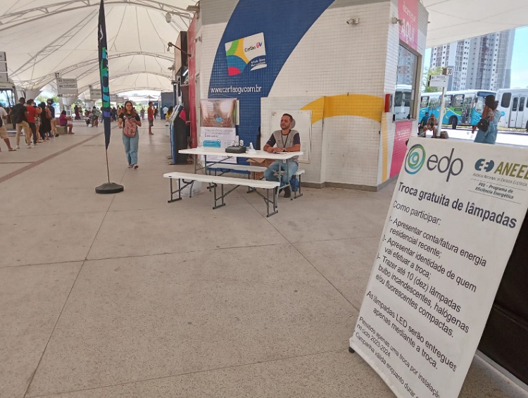 Durante abril: Troca gratuita de lâmpadas nos Terminais de Itaparica e Carapina