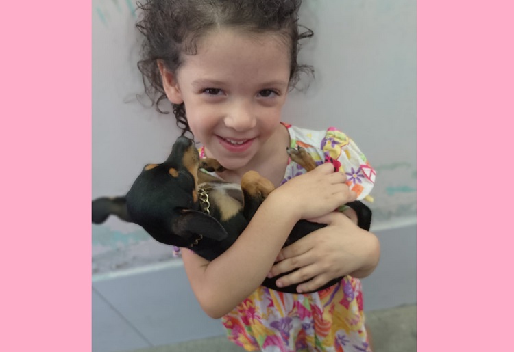 Recompensa: Tiquinho foge, garotinha de 3 anos deu até febre. Quem pode ajudar?