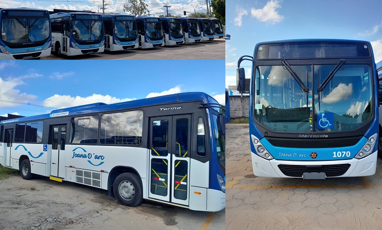 Novos ônibus com ar-condicionado começam a circular em Linhares