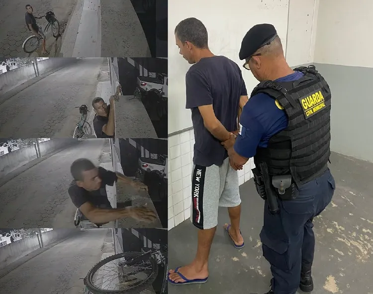 GCM identifica, localiza e prende homem que furtou bicicleta no BNH, Linhares