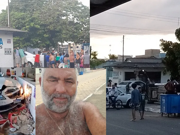Morte de Aerton Caliman comove Linhares. Ele foi atingido por veículo que invadiu estabelecimento
