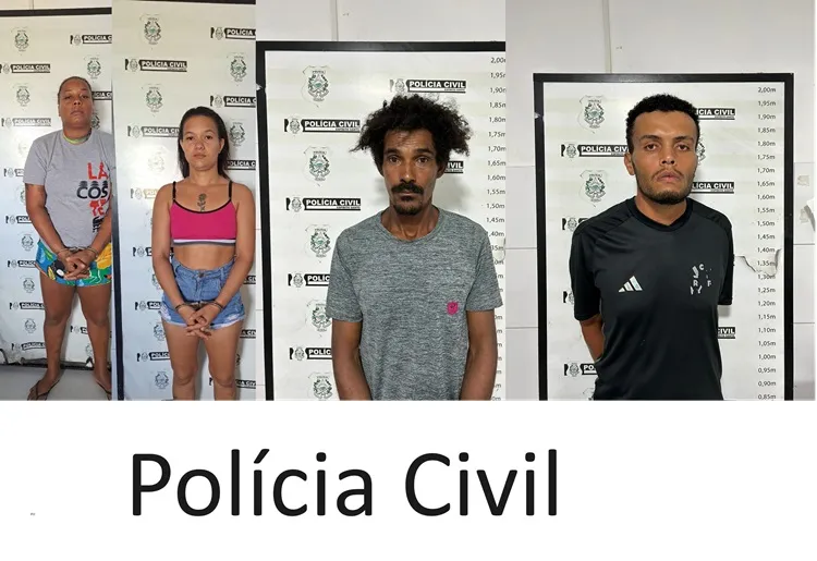 PC fecha o cerco e prende duas mulheres e dois homens em Rio Bananal