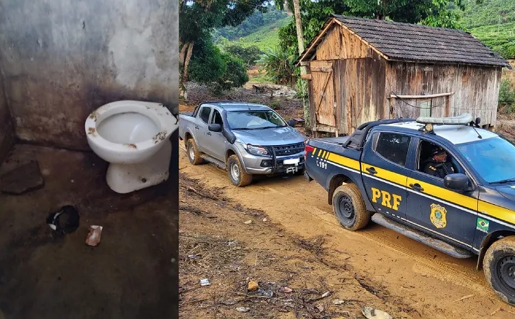 Rio Bananal: Vejam fotos que a PRF fez do resgate de 11 trabalhadores em condição análoga à de escravidão