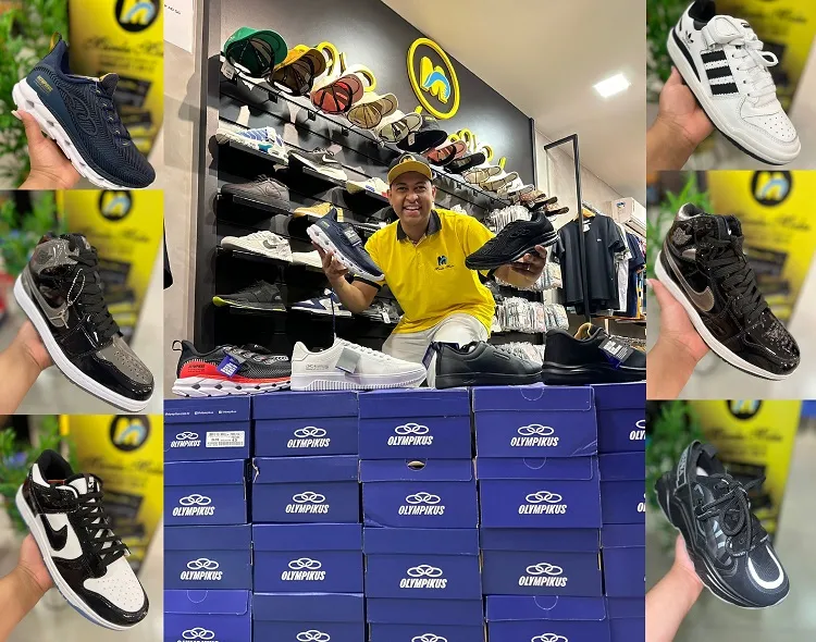 Toda linha de tênis na promoção na Meireles, Centro de Linhares. E tem 1 par de meias de brinde