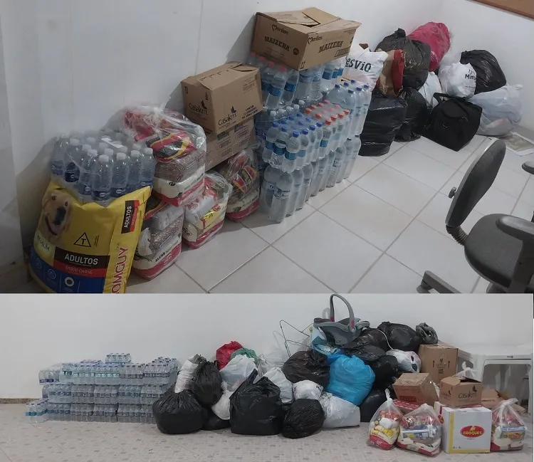 Regência solidária: Comunidade arrecada mantimentos para o RS