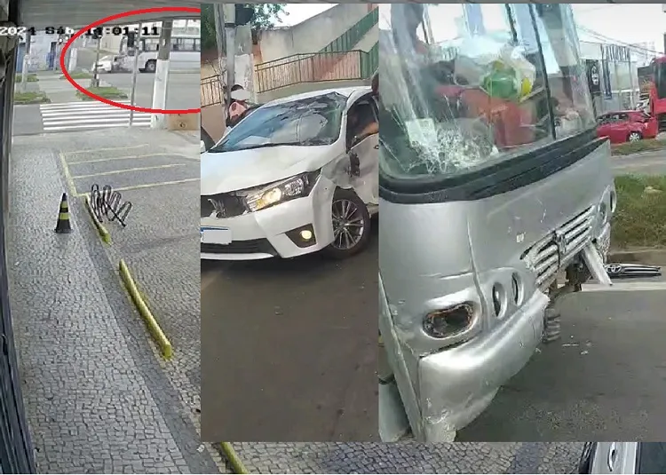 Acidente envolve carro de passeio e ônibus na BR-101, Linhares