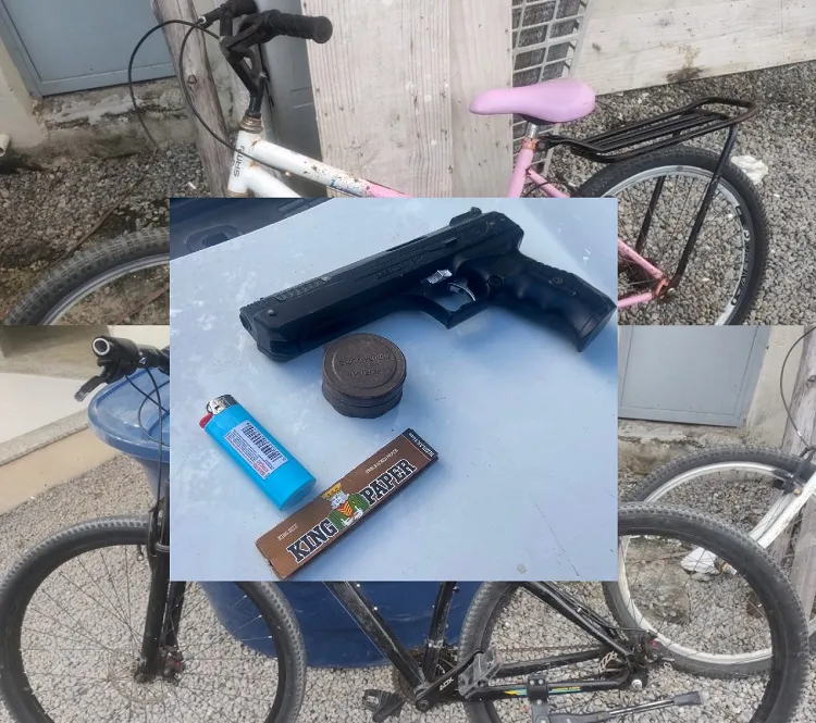 Menino de 12 anos flagrado com simulacro em locais de roubos na Linha Verde, Linhares