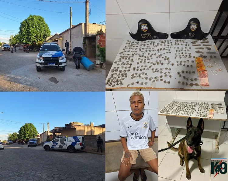 Apreensão de muitas buchas de maconha, além de crack no “Puteirão do Aviso”, Linhares