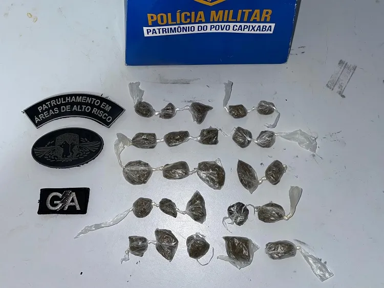 Porto do Bote: Desespero de traficantes, maconha apreendida pela PM no Interlagos, Linhares