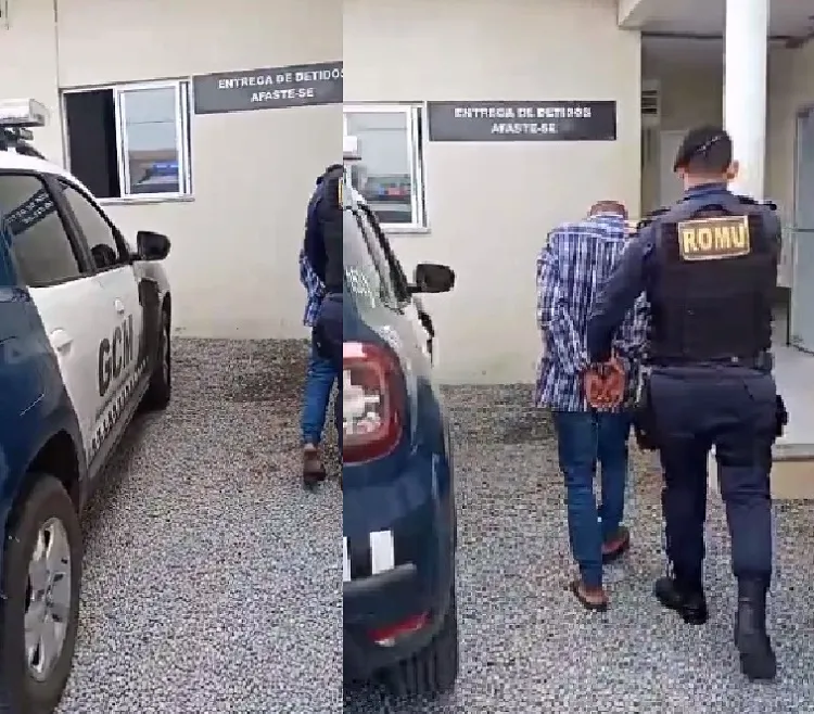 Homem dá nome falso, mas GCM descobre e cumpre mandado de prisão em Linhares
