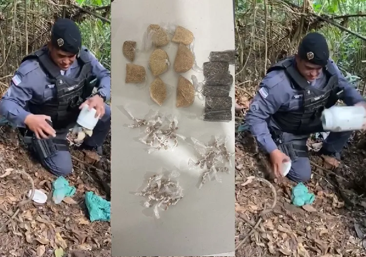 Matinha: Dr0ga enterrada. Vigia, Vapor e Segurança de boca de fumo na correria em Sooretama