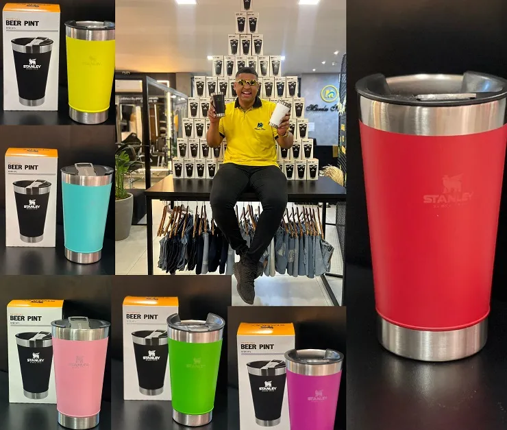 2 Copo Stanley por 70 reais no Arraial de Ofertas na Meireles Modas. É por tempo limitado