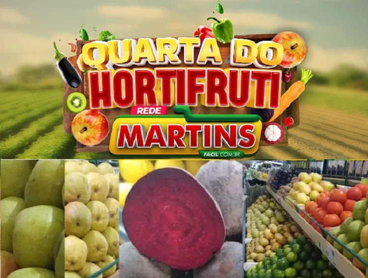 Olha a Quarta do Hortifrúti aí! O Martinsfácil espera você agora para economizar
