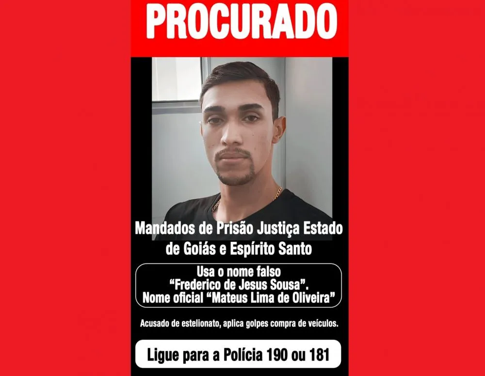 PC pede ajuda para localizar golpista na compra de veículos