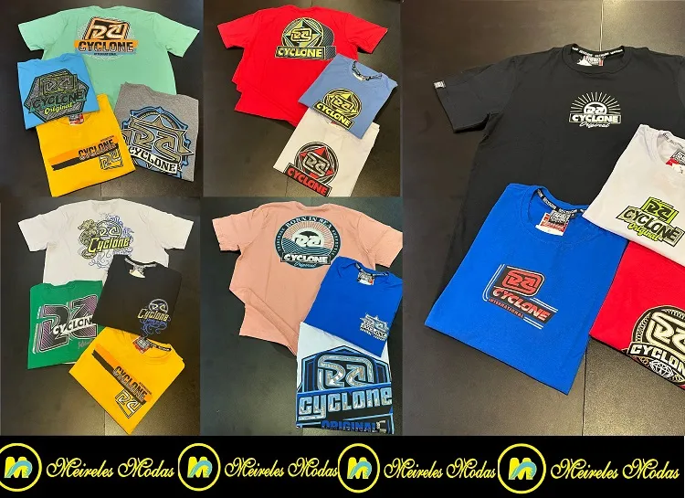 Camisas Cyclone, original: 3 por R$ 300 na Meireles, autorizada em Linhares