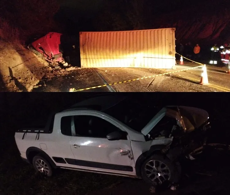 Motorista morre em acidente na BR-101, Aracruz. BR ficou interditada