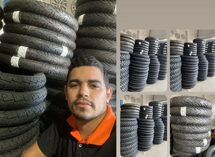 Promoção de pneus de moto em Linhares, só hoje. Lista de preços impressiona