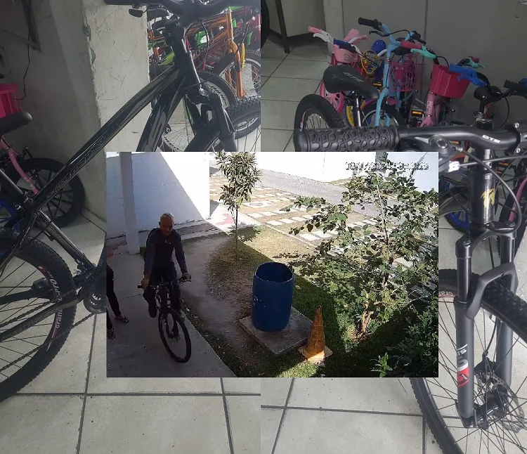 Lalau de bike age em condomínio de Linhares, e deixa documento para trás