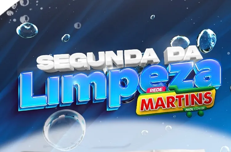 É a Segunda da Limpeza chegando agora para você economizar no Martinsfácil