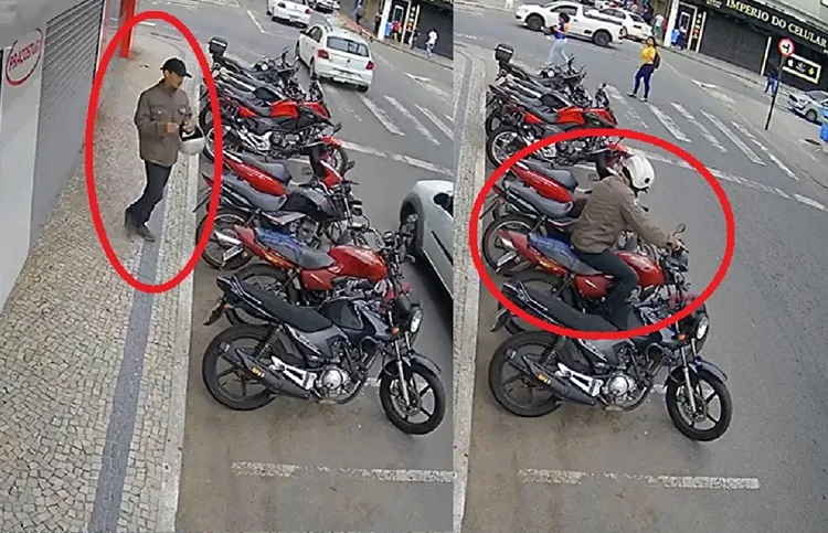 Moto furtada no Centro de Linhares. Pertence a um pedreiro. “ajudem-me também”