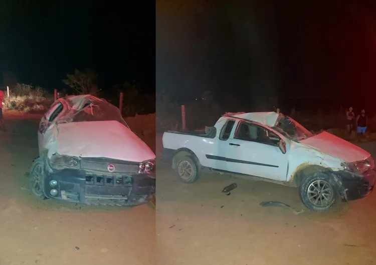 Capotamento deixa pai, mãe e filho feridos no interior de Sooretama