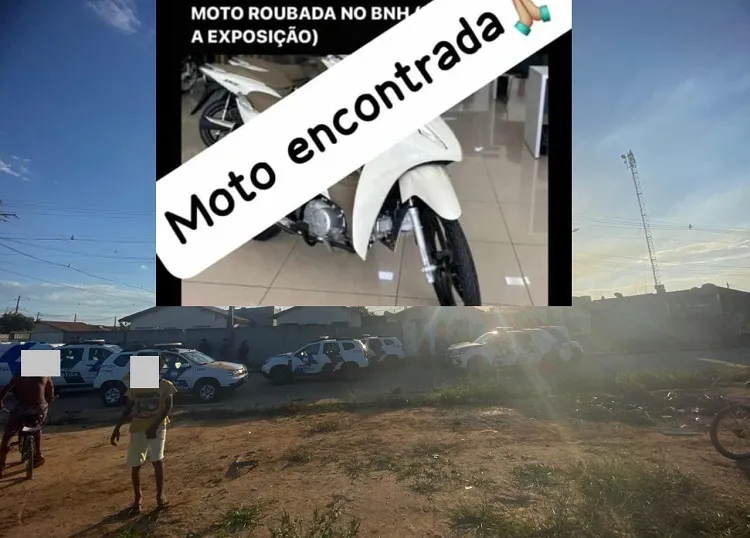 Moto roubada é recuperada em clima tenso nas “Casinhas do Aviso”, Linhares. PM agiu rápido