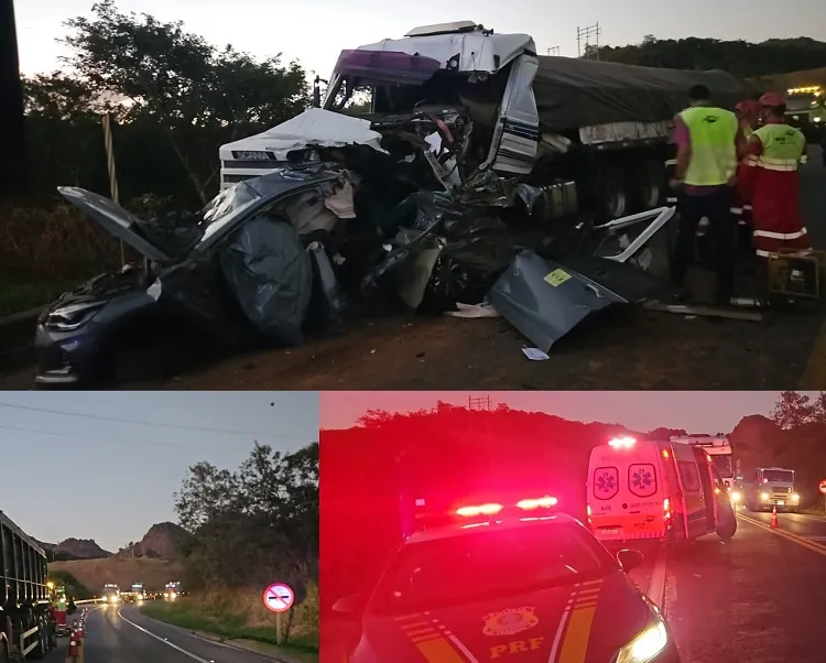 Morte na BR-101: acidente envolveu carro de grande porte e um automóvel, Ibiraçu
