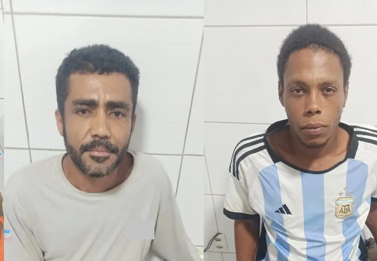 Dois homens presos pela PM no Araçá, Linhares. Ambos eram procurados pela Justiça