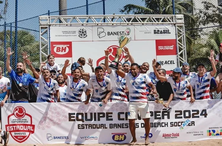 Nos pênaltis: Vila Velha é bi do Estadual Masculino de beach soccer 2024