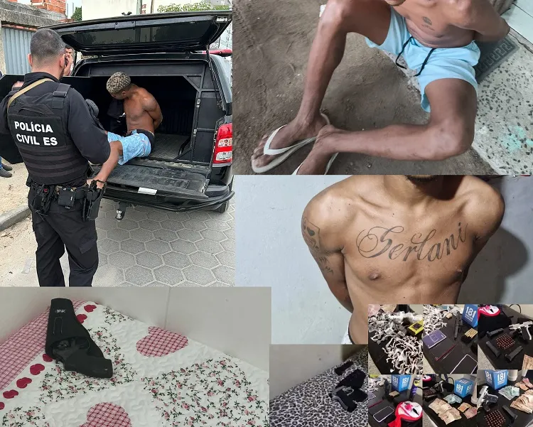 PC chega chegando em Sooretama: Drogas, armas, dinheiro e outros materiais usados nas ‘bocas’ foram apreendidos