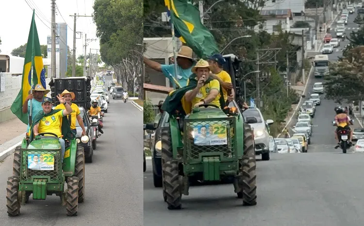 Carreata movimenta 7 de Setembro, com trator e tudo em Linhares