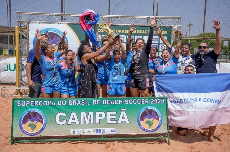 ES x MA: Capixabas campeãs do brasileiro de beach soccer, e com goleada