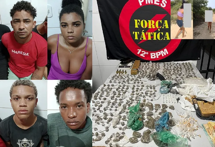 Povoação: Tropa do Coroa presa, muita droga apreendida e tentativa de homicídio elucidada pela Força Tática