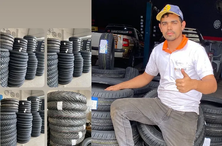 Pneus na promoção, com montagem grátis e 3 anos de garantia. Restam poucas unidades