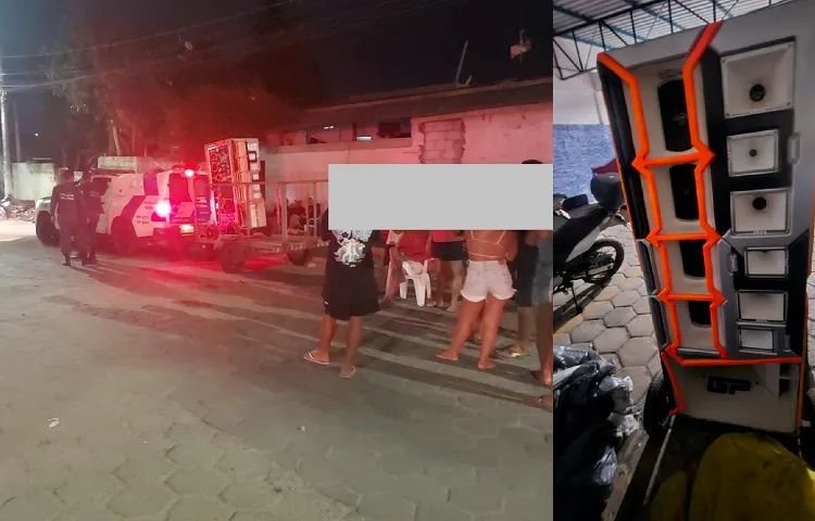 Caixona de som recolhida pela PM após ninguém conseguir dormir no Shell, Linhares