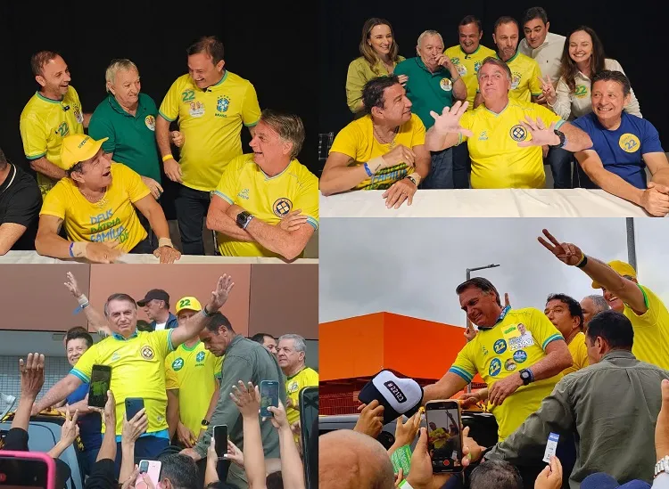 Bolsonaro marca presença no ES, e pede votos para candidatos do PL